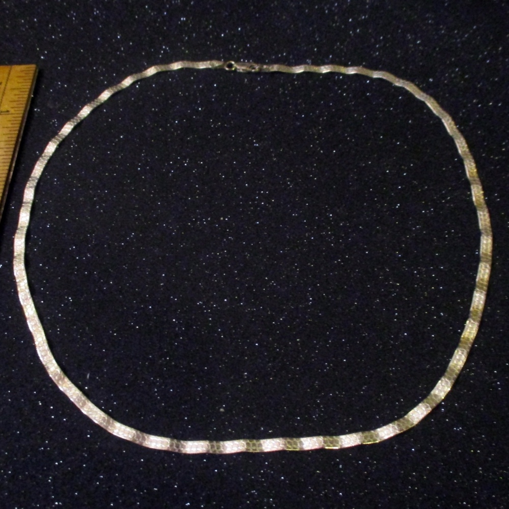 Elegant, rippled snake 925 ITALY, FAS, 18"